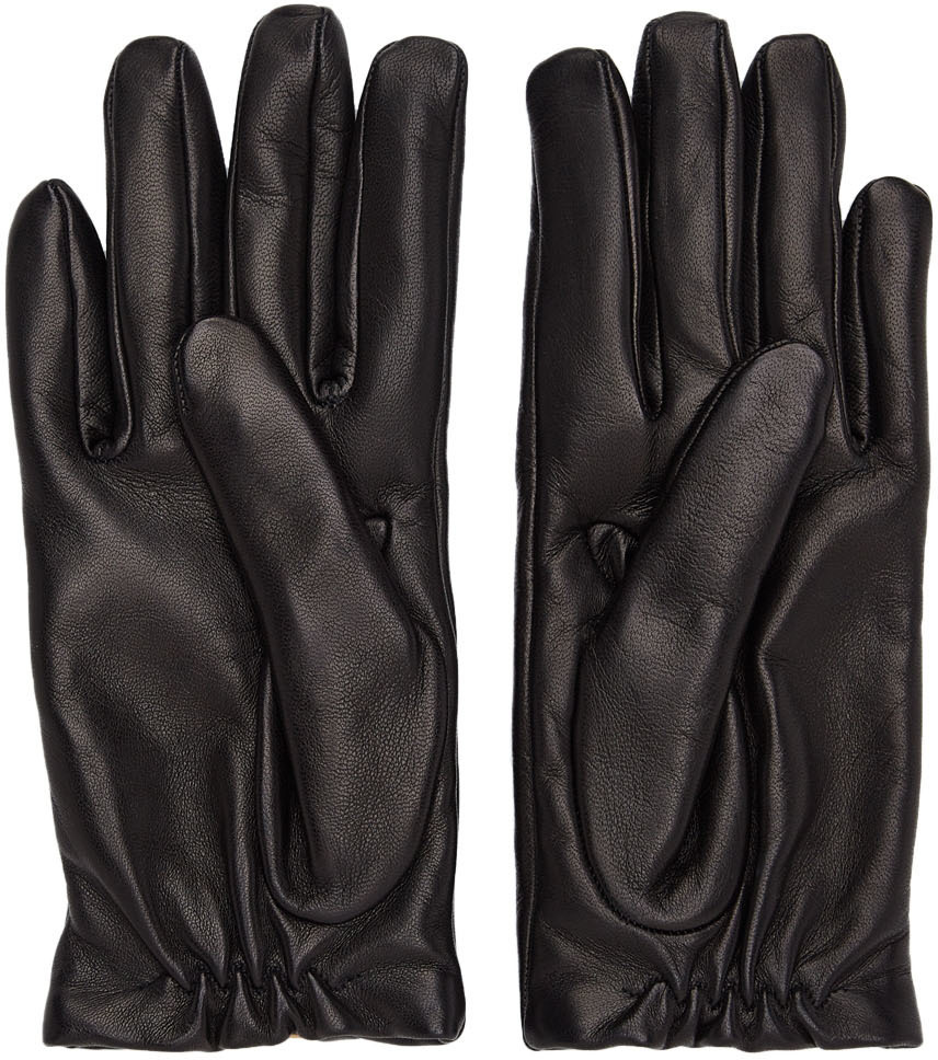 Valentino Garavani Black Vlogo Gloves Valentino Garavani