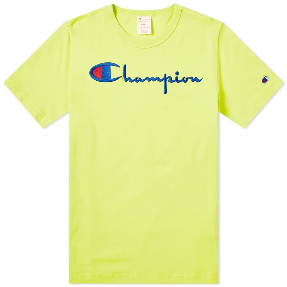 lime green champion shirt