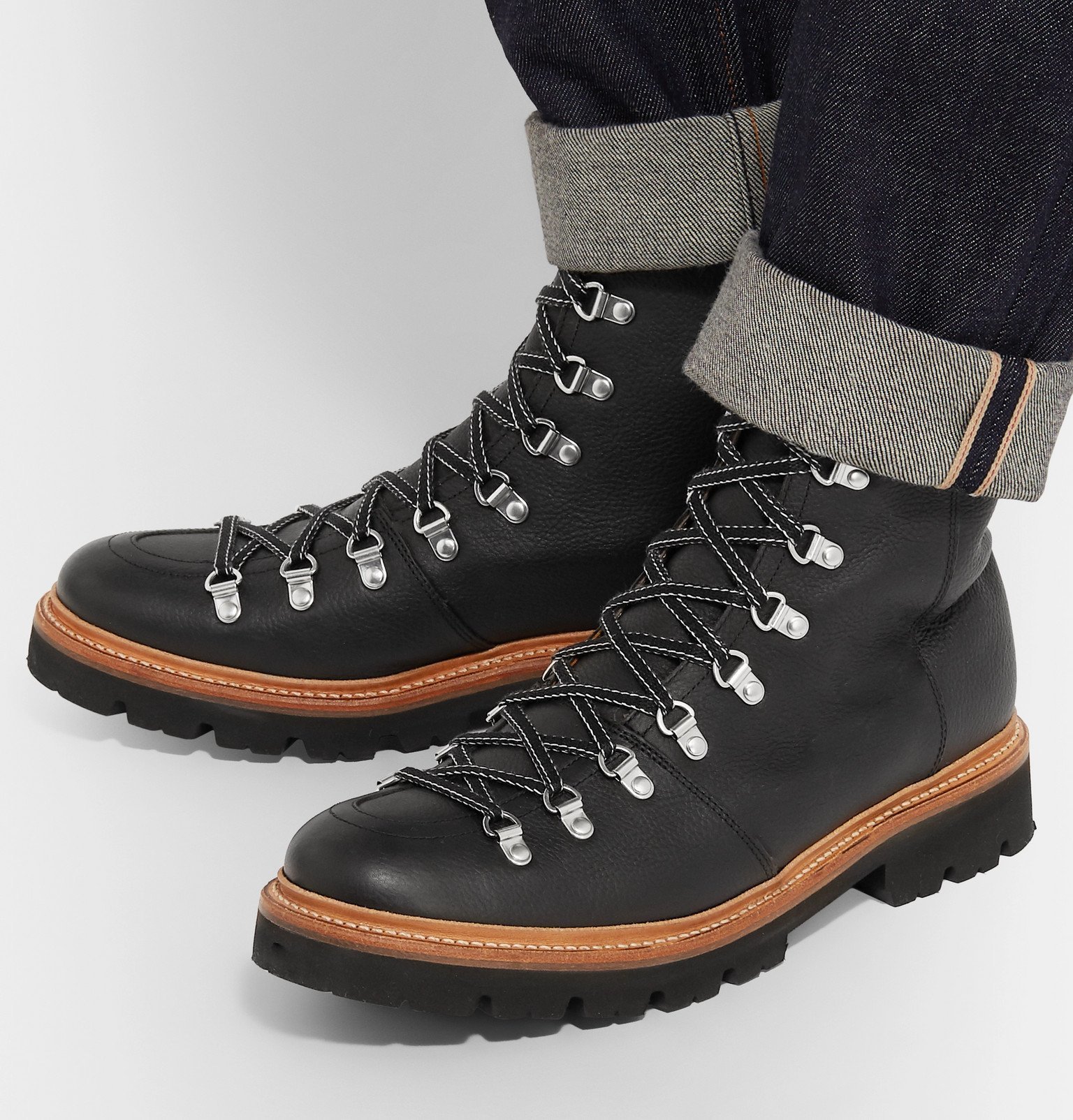 Grenson - Brady Full-Grain Leather Boots - Black Grenson