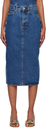 Reformation Blue Jayde Denim Midi Skirt