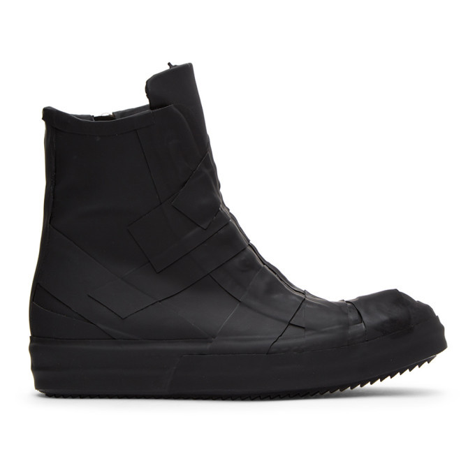 Rick Owens Black Rubber Performa High 