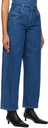 Reformation Blue Skater Baggy Jeans