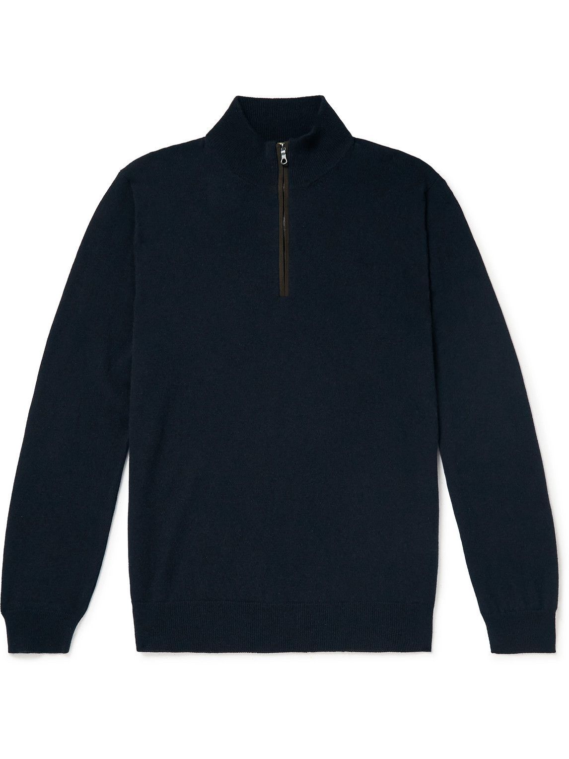 Purdey - Cashmere Half-Zip Sweater - Blue Purdey