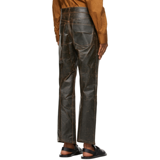 BED J.W. FORD Brown Chameleon Coating Trousers BED J.W. FORD