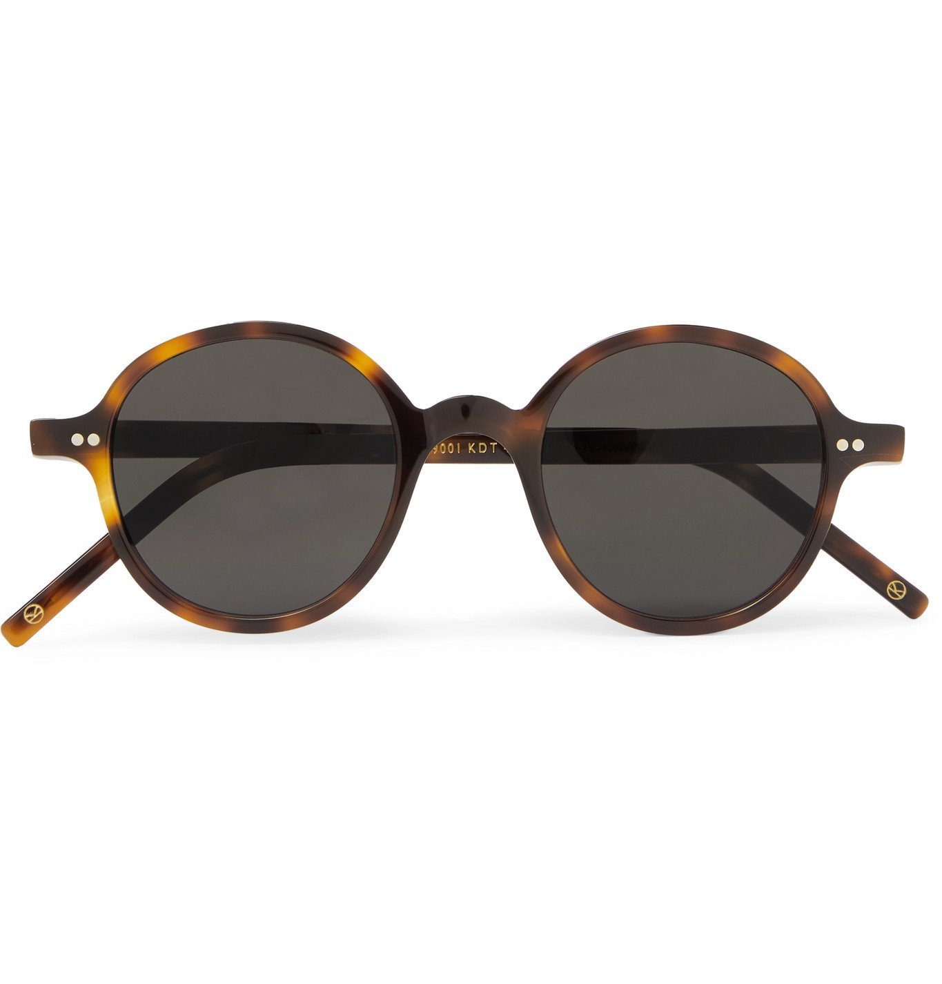 Kingsman Cutler And Gross Round Frame Tortoiseshell Acetate Sunglasses Tortoiseshell Kingsman