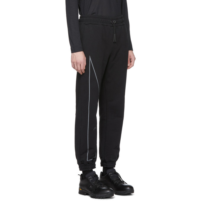 Black reflective sweatpants Clearance