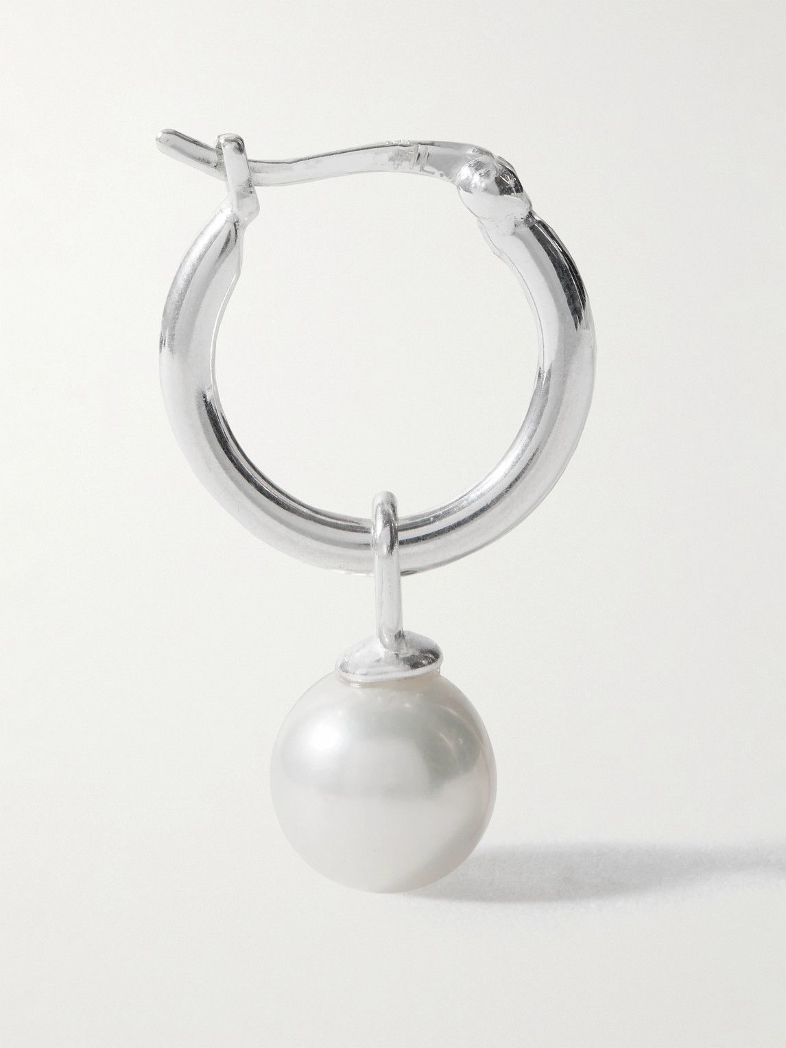 Hatton Labs Sterling Silver Pearl Hoop Earrings Hatton Labs