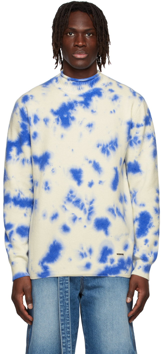 We11done Off-White Tie-Dye Sweater We11done
