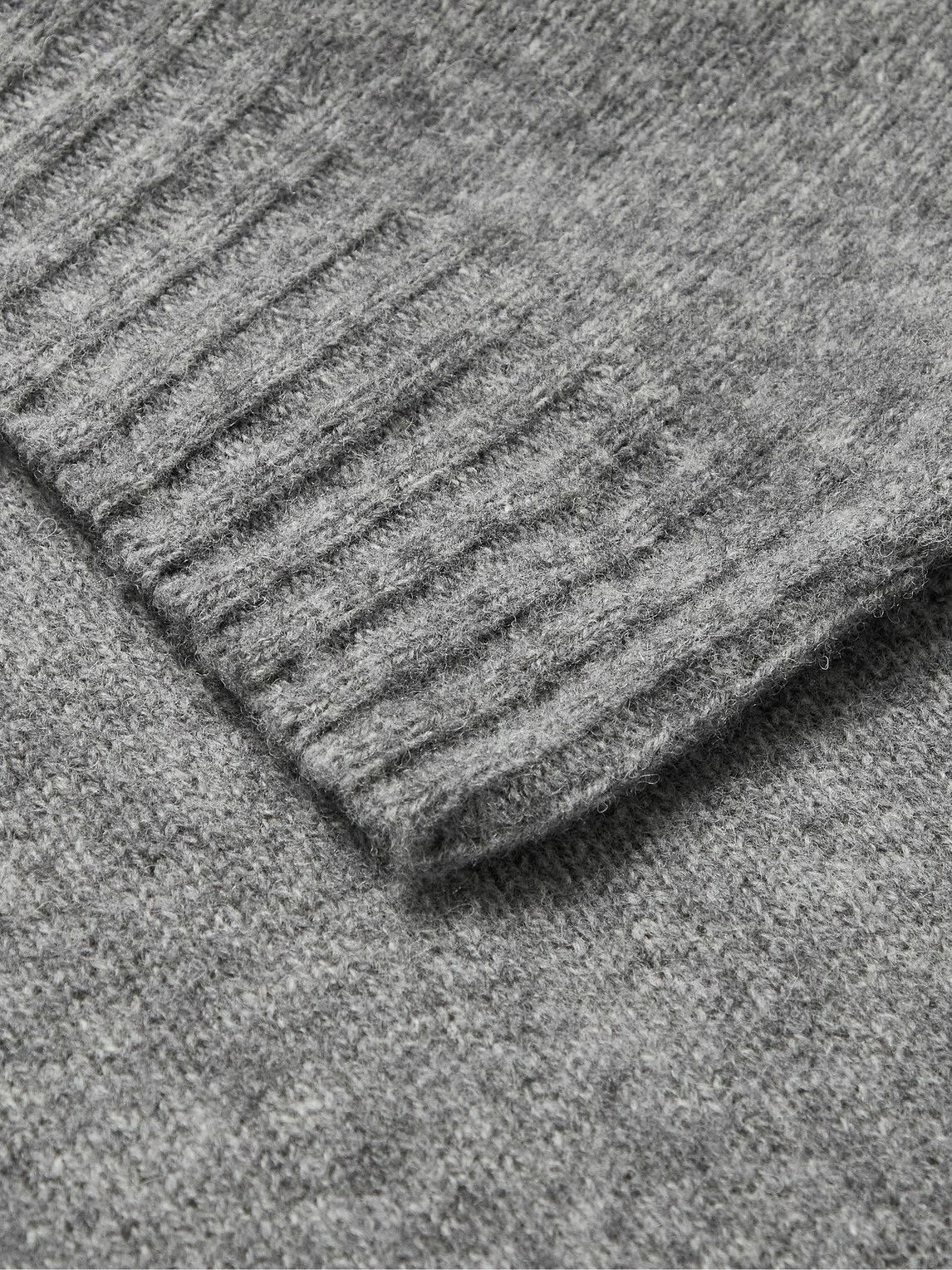 Kestin - Brushed Shetland Wool Sweater - Gray Kestin Hare