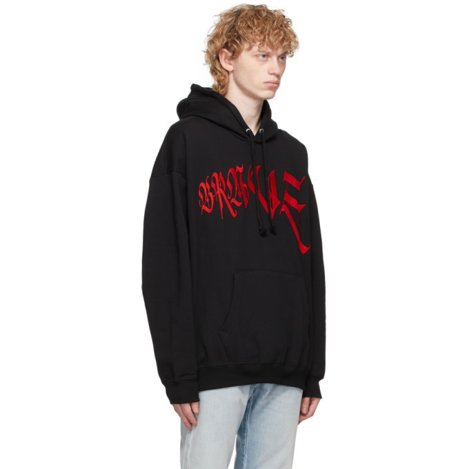 diesel embroidered hoodie