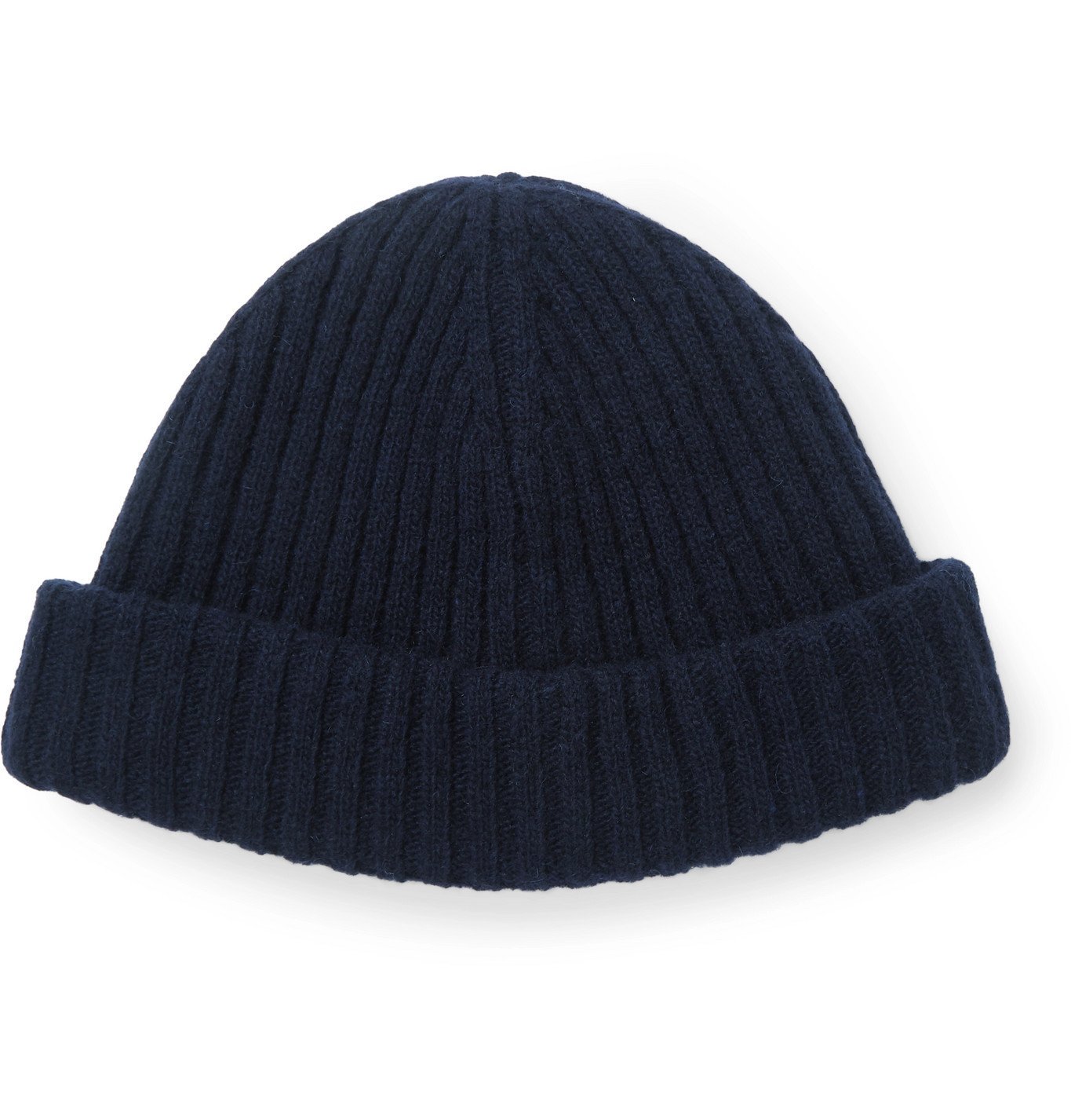 Photo: Oliver Spencer - Ribbed Wool-Blend Beanie - Blue