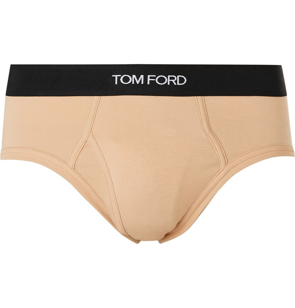 TOM FORD - Stretch-Cotton Briefs - Beige TOM FORD