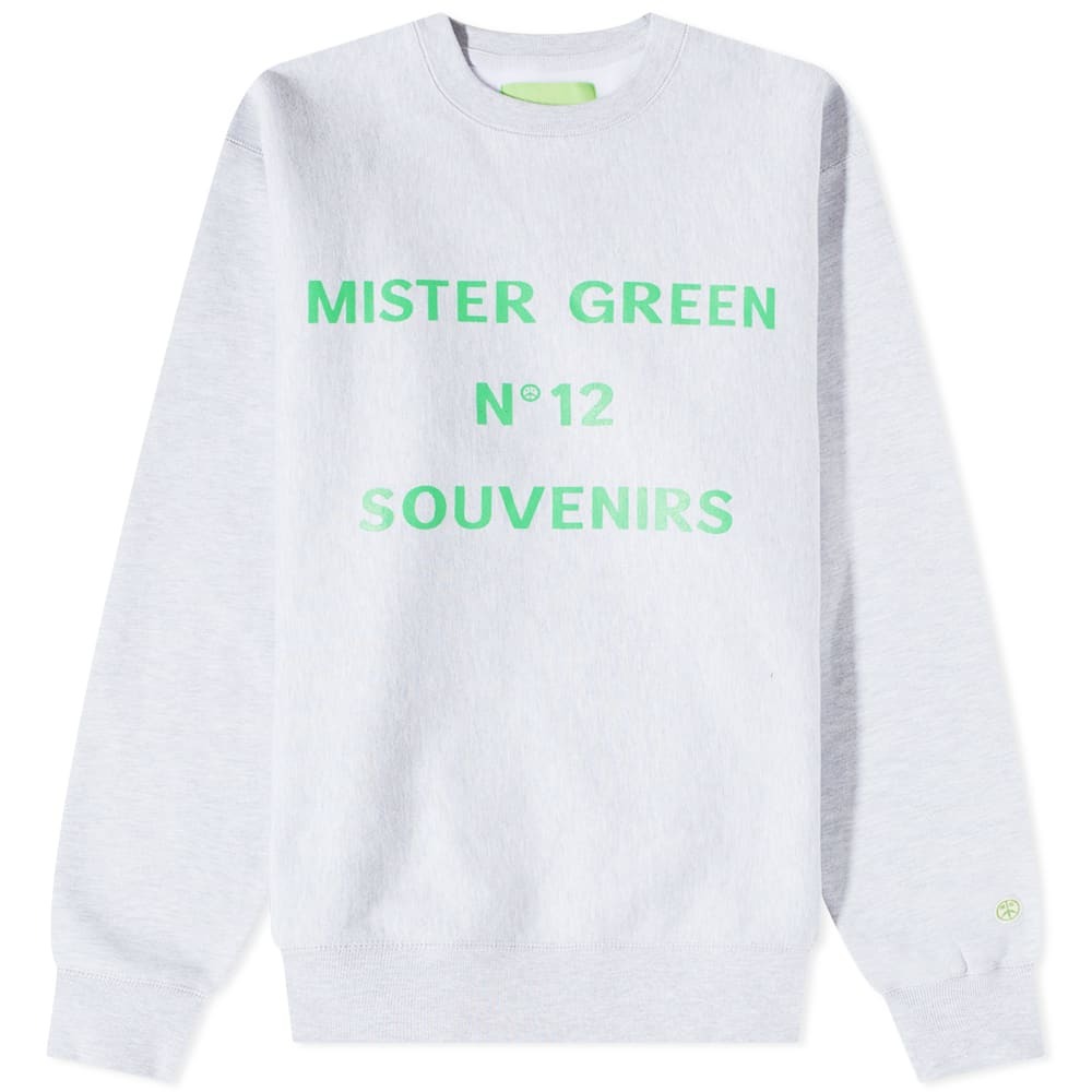 Mister Green Men's No. 12 Souvenirs Crew Sweat in Heather MR GREEN