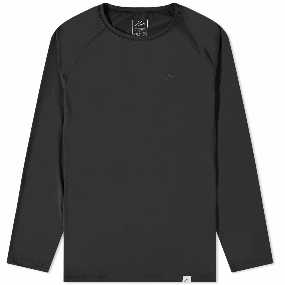 CAYL Men's Long Sleeve Logo T-Shirt in Black CAYL