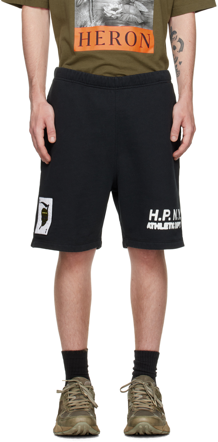 Heron Preston Black 'HPNY 23' Shorts Heron Preston