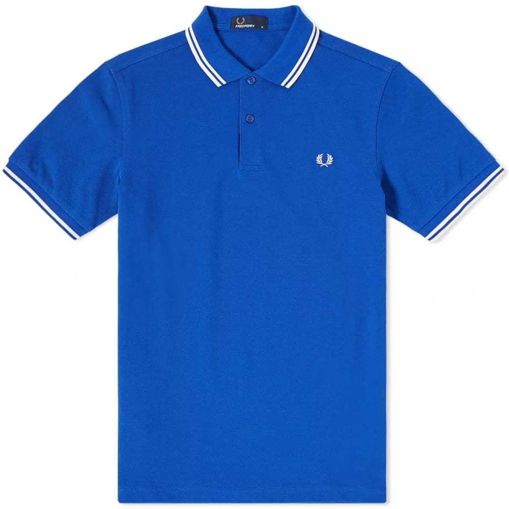Fred Perry Twin Tipped Polo Blue Fred Perry