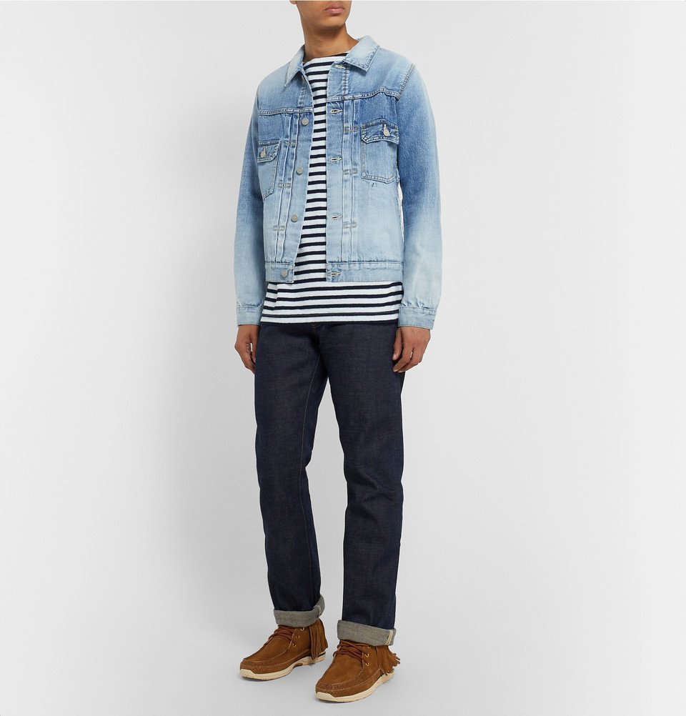 visvim - Social Sculpture 101 Distressed Denim Jacket - Light blue