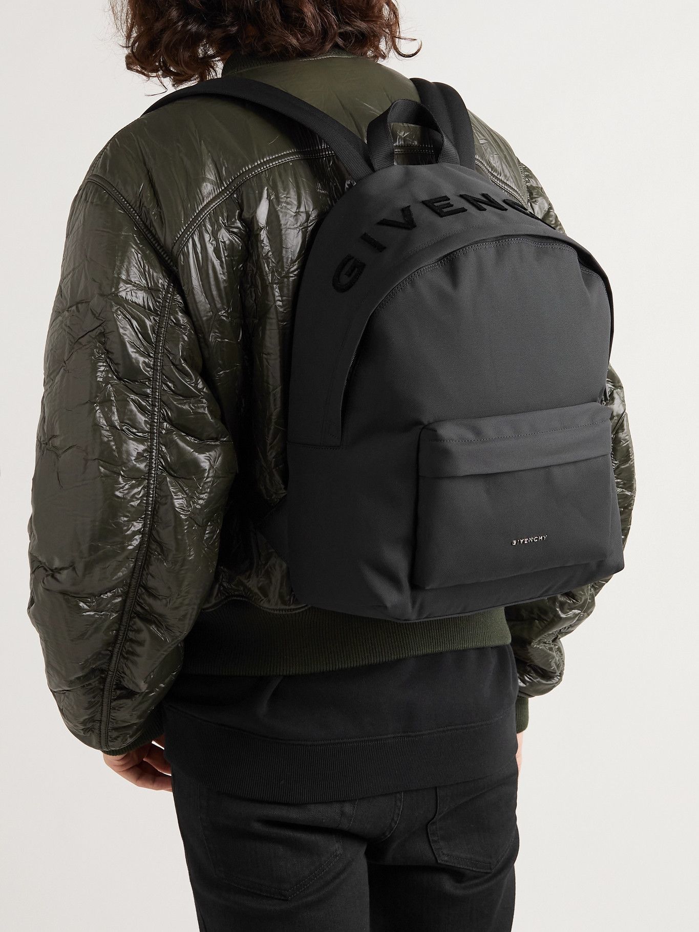 Givenchy - Essential U Logo-Flocked Nylon Backpack Givenchy