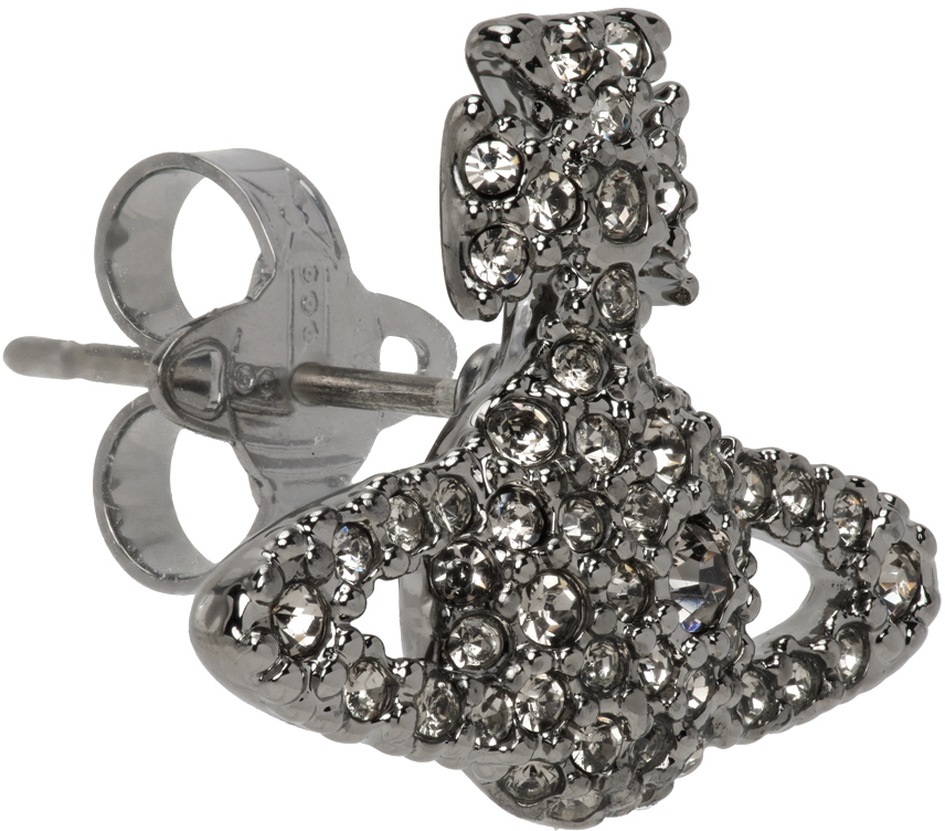Vivienne Westwood Gunmetal Grace Earring Vivienne Westwood