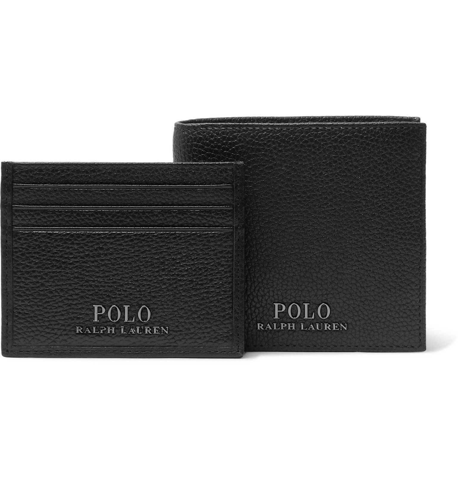 Polo Ralph Lauren - Full-Grain Leather Billfold Wallet And Cardholder Gift  Set - Black Polo Ralph Lauren