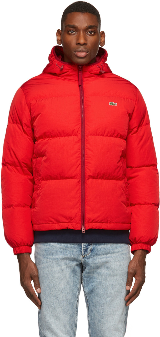 Lacoste Red Down Lightweight Puffer Jacket Lacoste