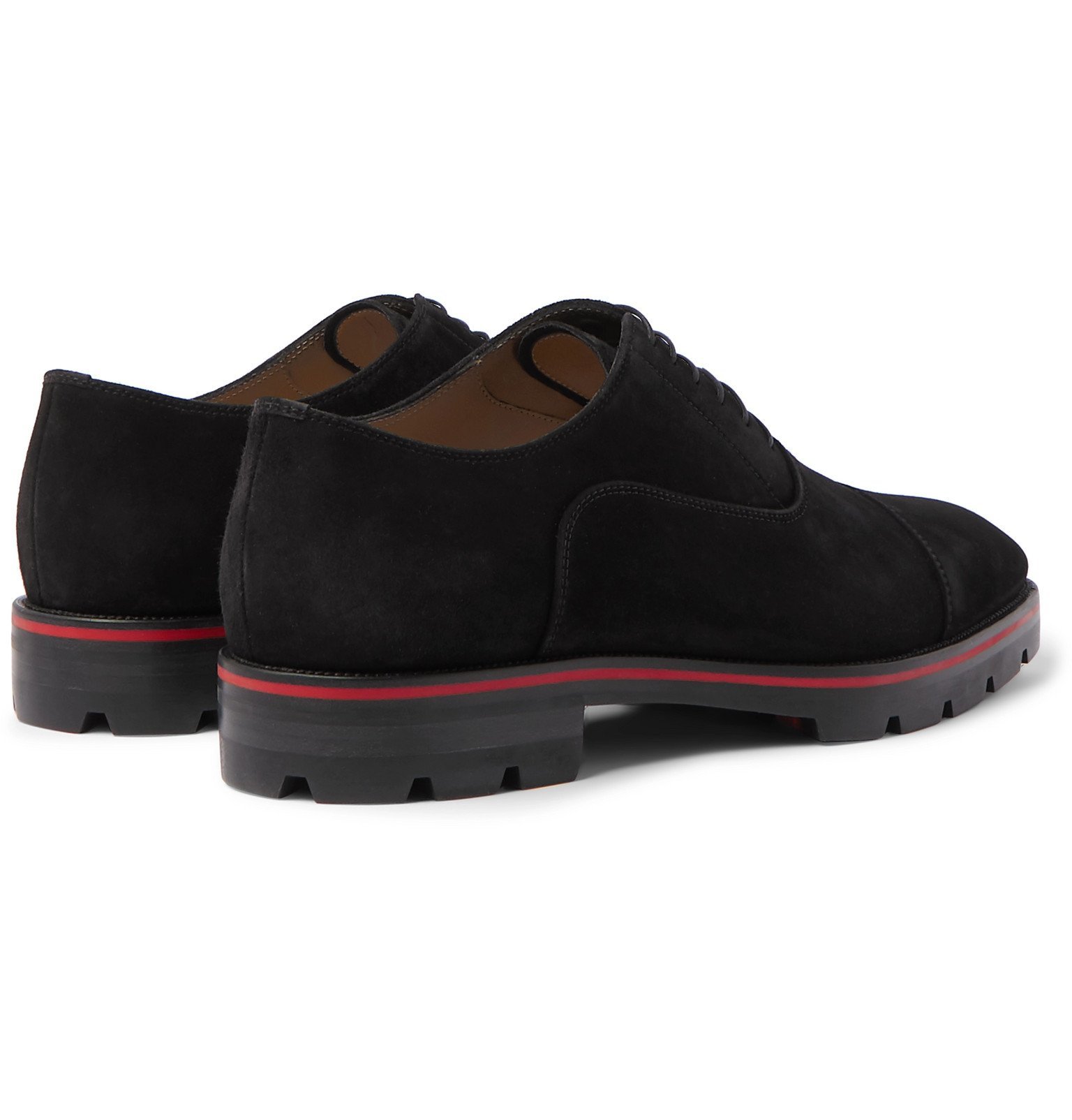 Hubertus Cap-Toe Suede Oxford Shoes 