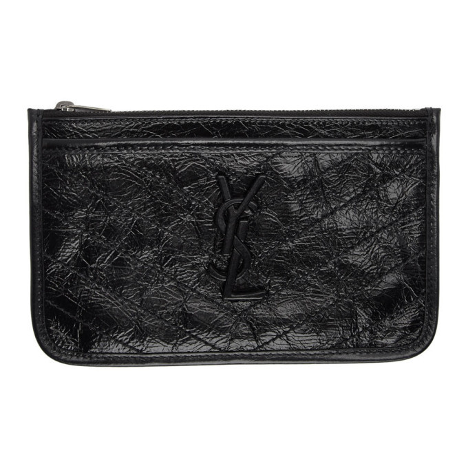 saint laurent black niki bill pouch