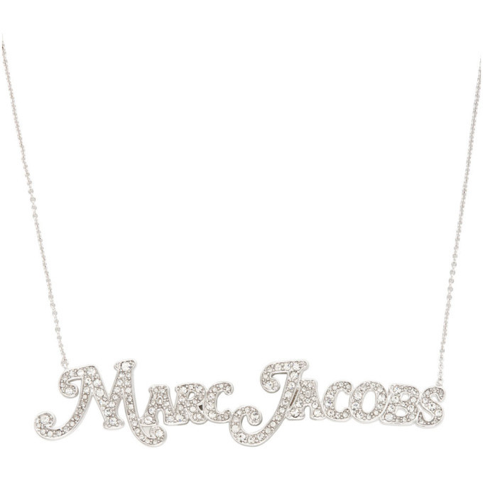 Marc Jacobs Silver New York Magazine Edition The Nameplate Pendant Mj Necklace Marc Jacobs