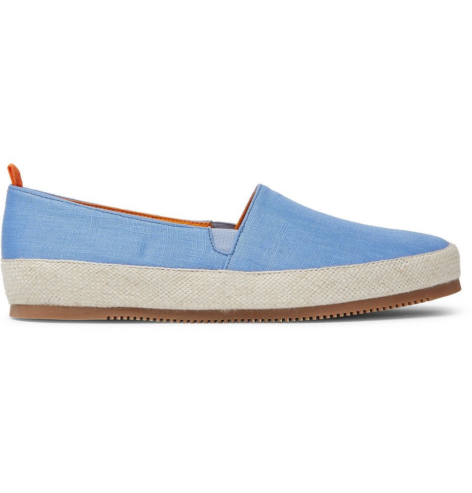 Mulo - Linen Espadrilles - Light blue Mulo