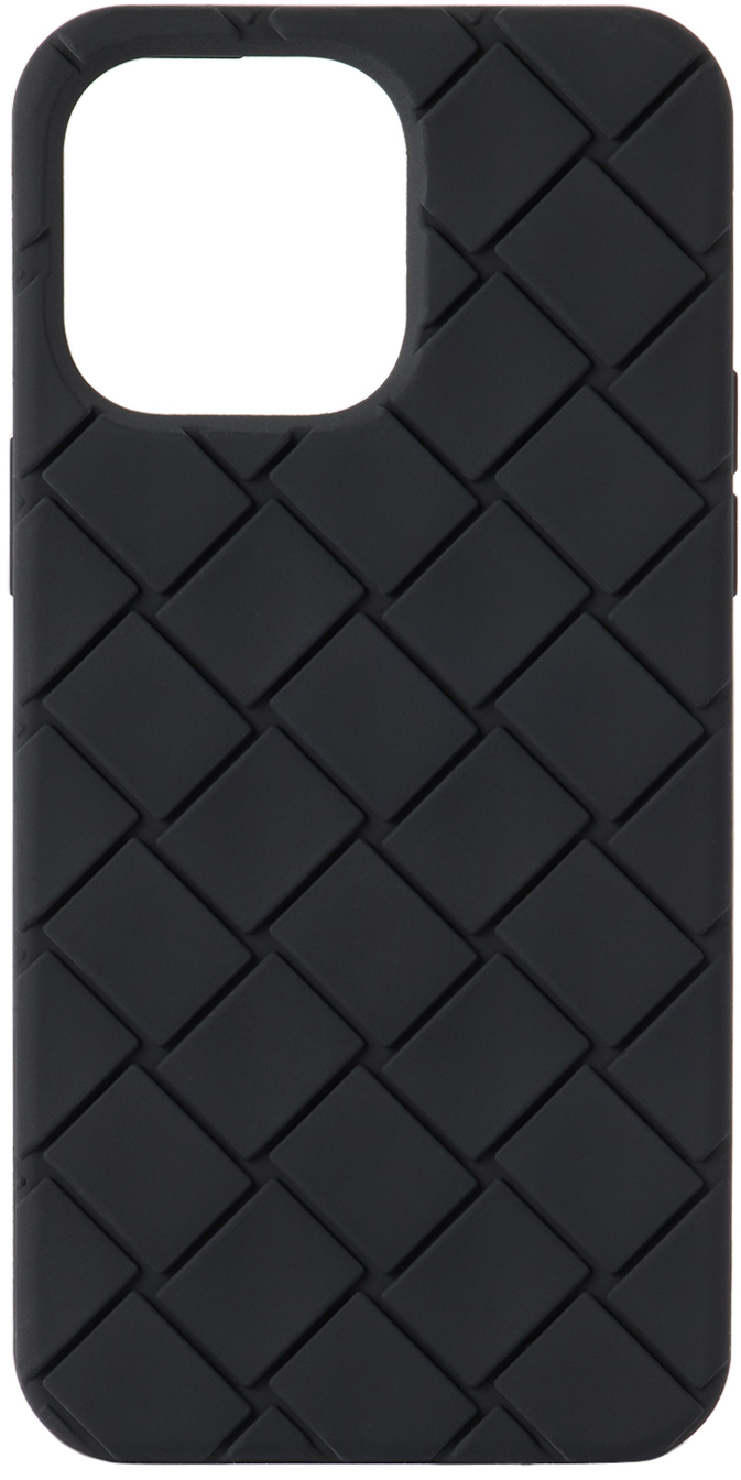 Bottega Black Intreccio iPhone 14 Pro Max Case Bottega