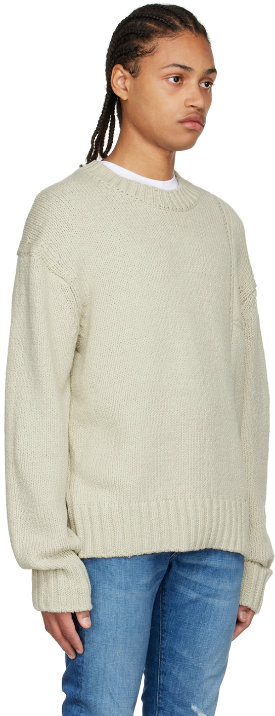 Frame Beige Cotton Sweater Frame Denim