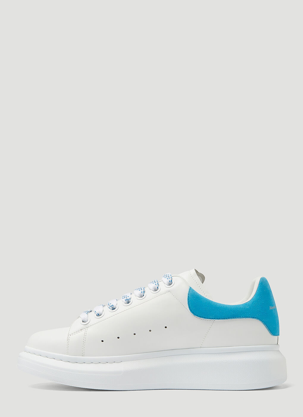 Oversized Velour Counter Sneakers in Blue Alexander McQueen