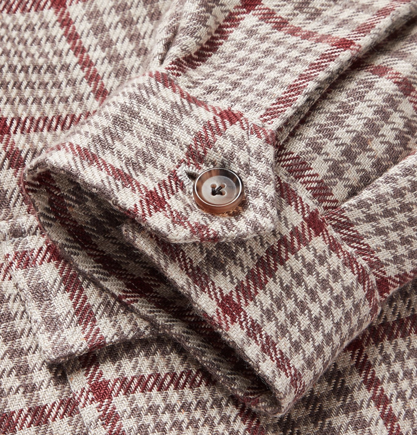 De Petrillo - Checked Linen Bomber Jacket - Multi De Petrillo