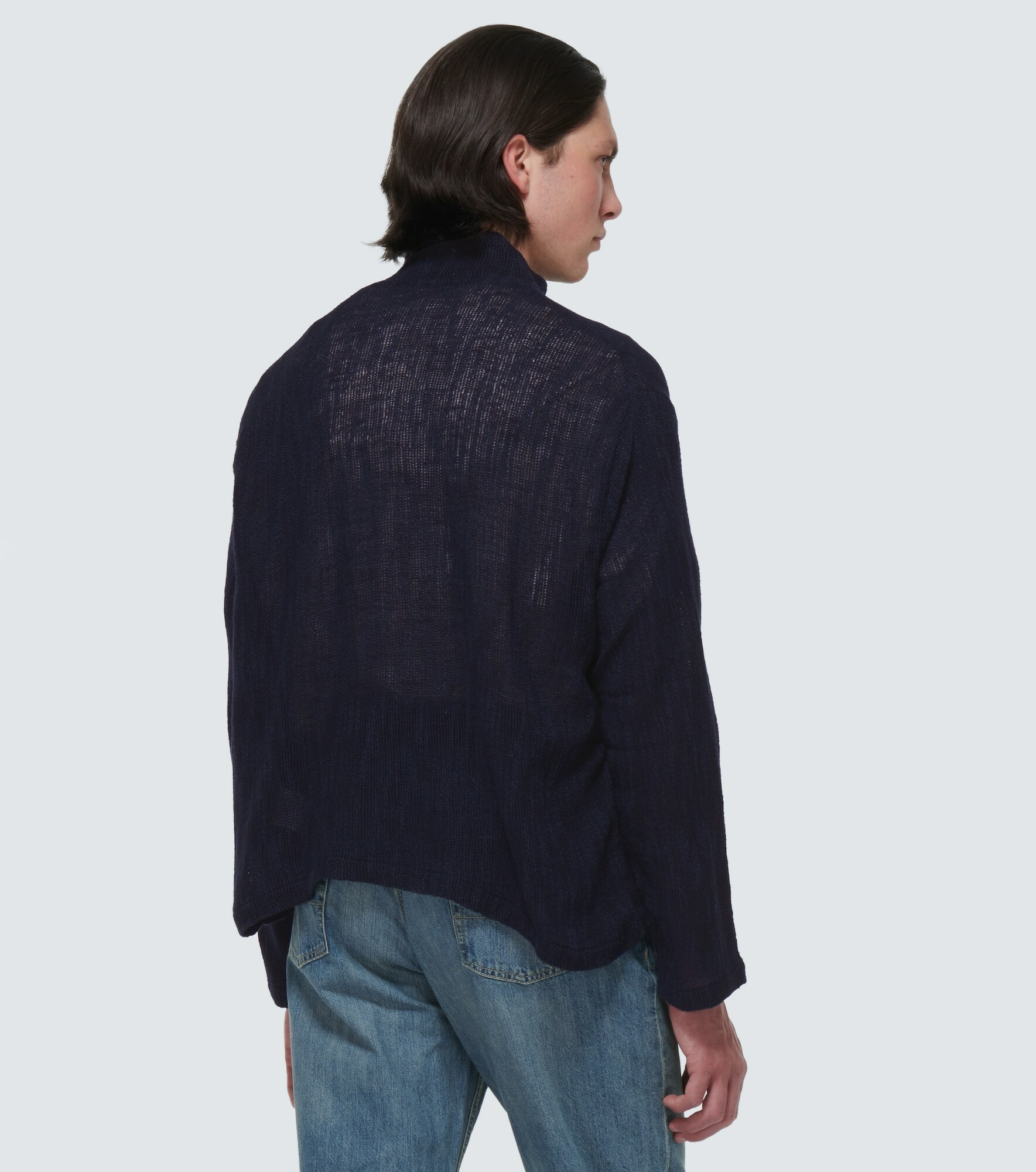 Our Legacy - Shrunken linen and cotton-blend sweater Our Legacy