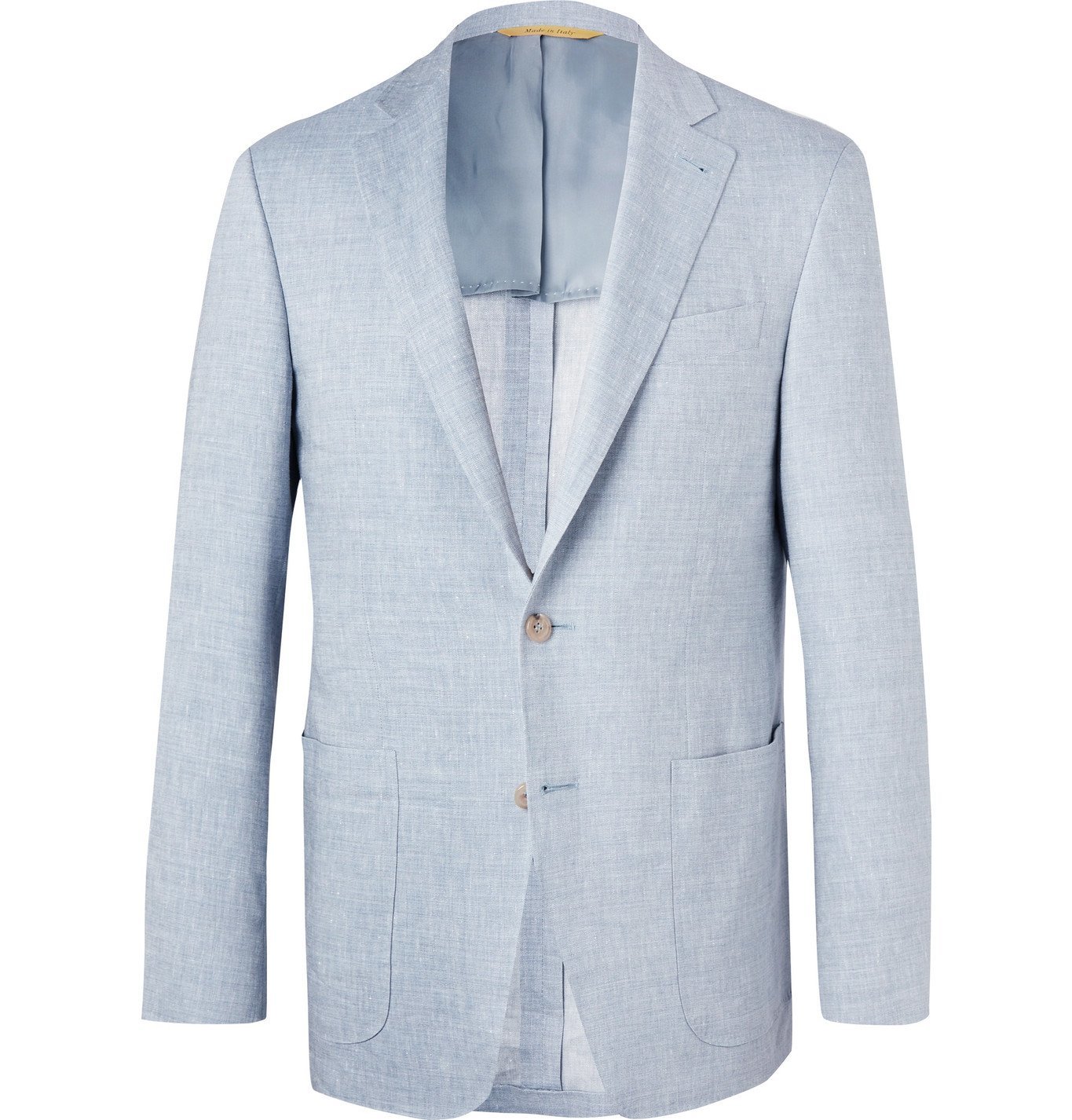 Canali - Kei Slim-Fit Unstructured Linen and Wool-Blend Suit Jacket ...