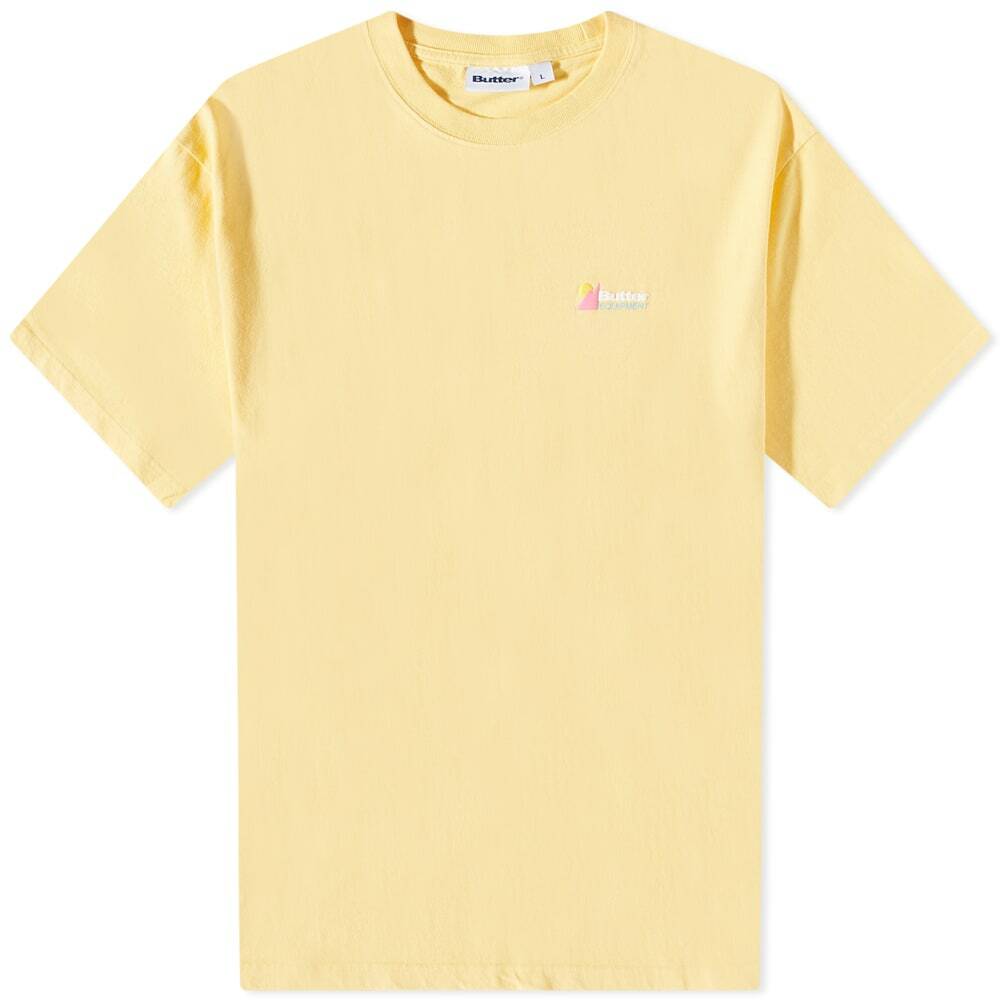 Butter Goods Men's Heavyweight Pigment Dyed T-Shirt in Custard Butter Goods