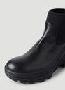 SKX Sole Leather Ankle Boots in Black