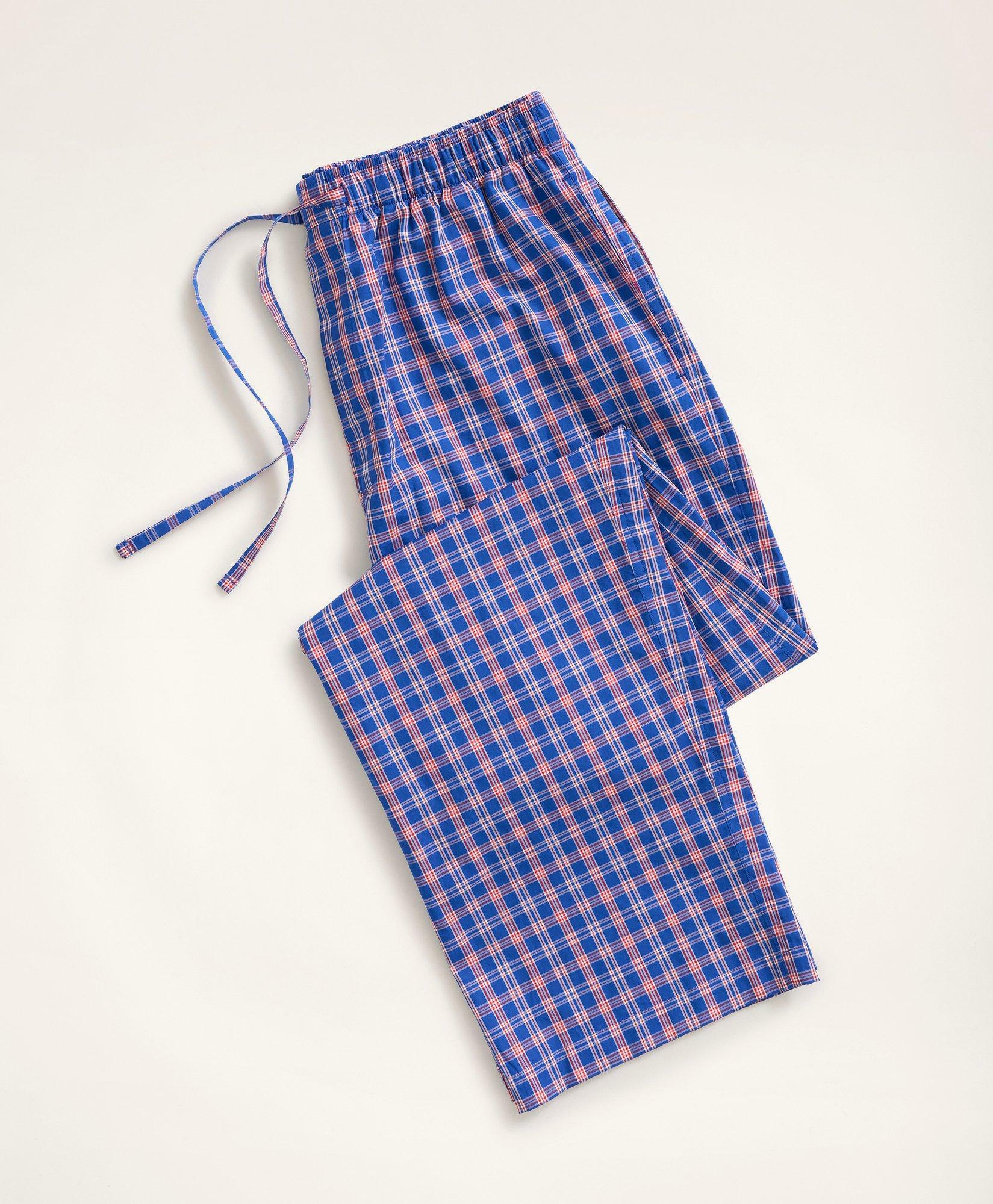 Brooks Brothers Men's Check Lounge Pants | Blue