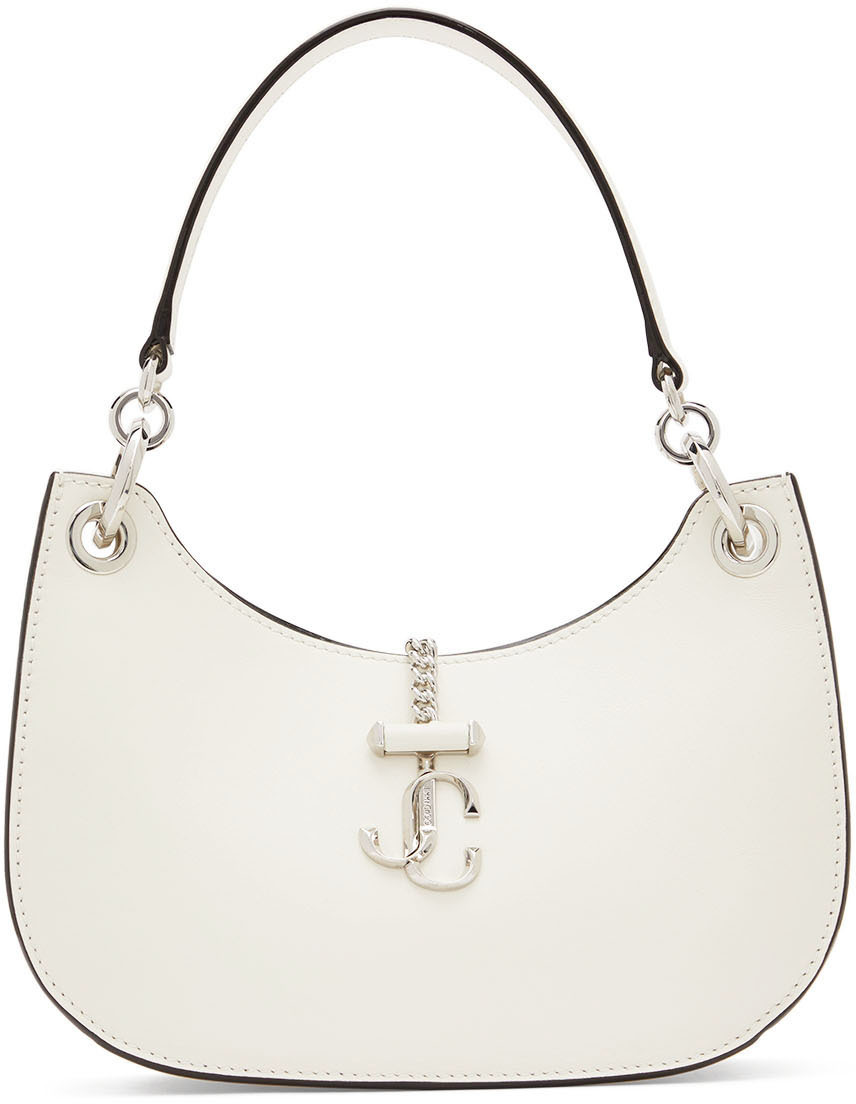 Jimmy Choo OffWhite Small Varenne Shoulder Bag Jimmy Choo