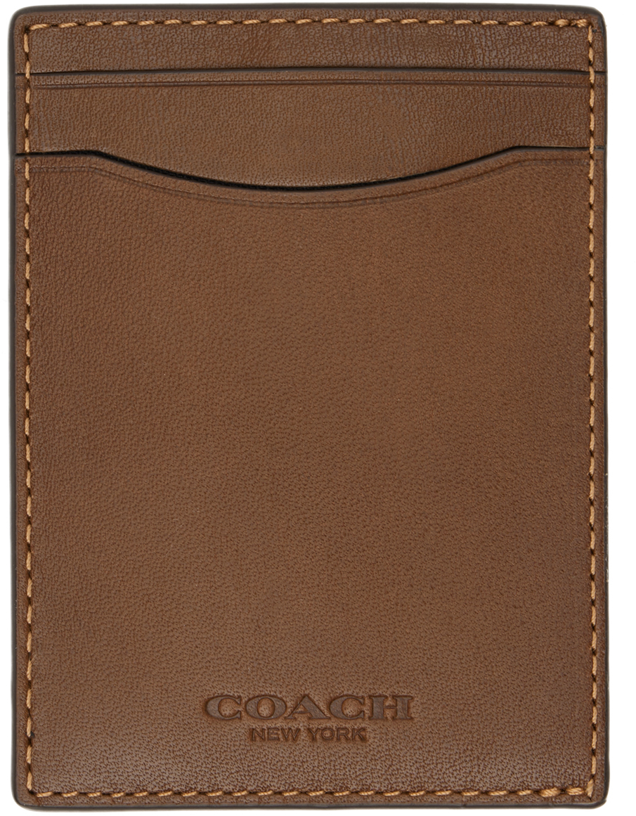 Coach 1941 Brown Money Clip Card Holder Coach 1941