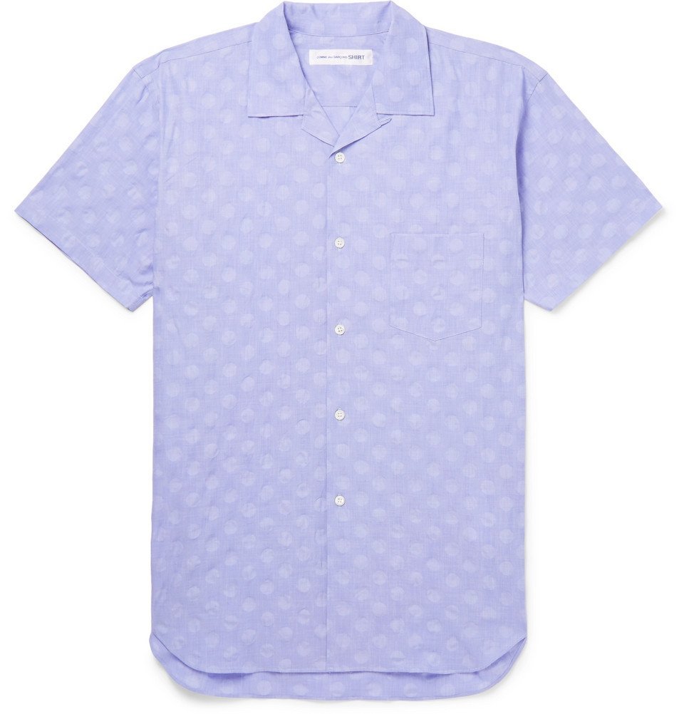 cdg light blue shirt