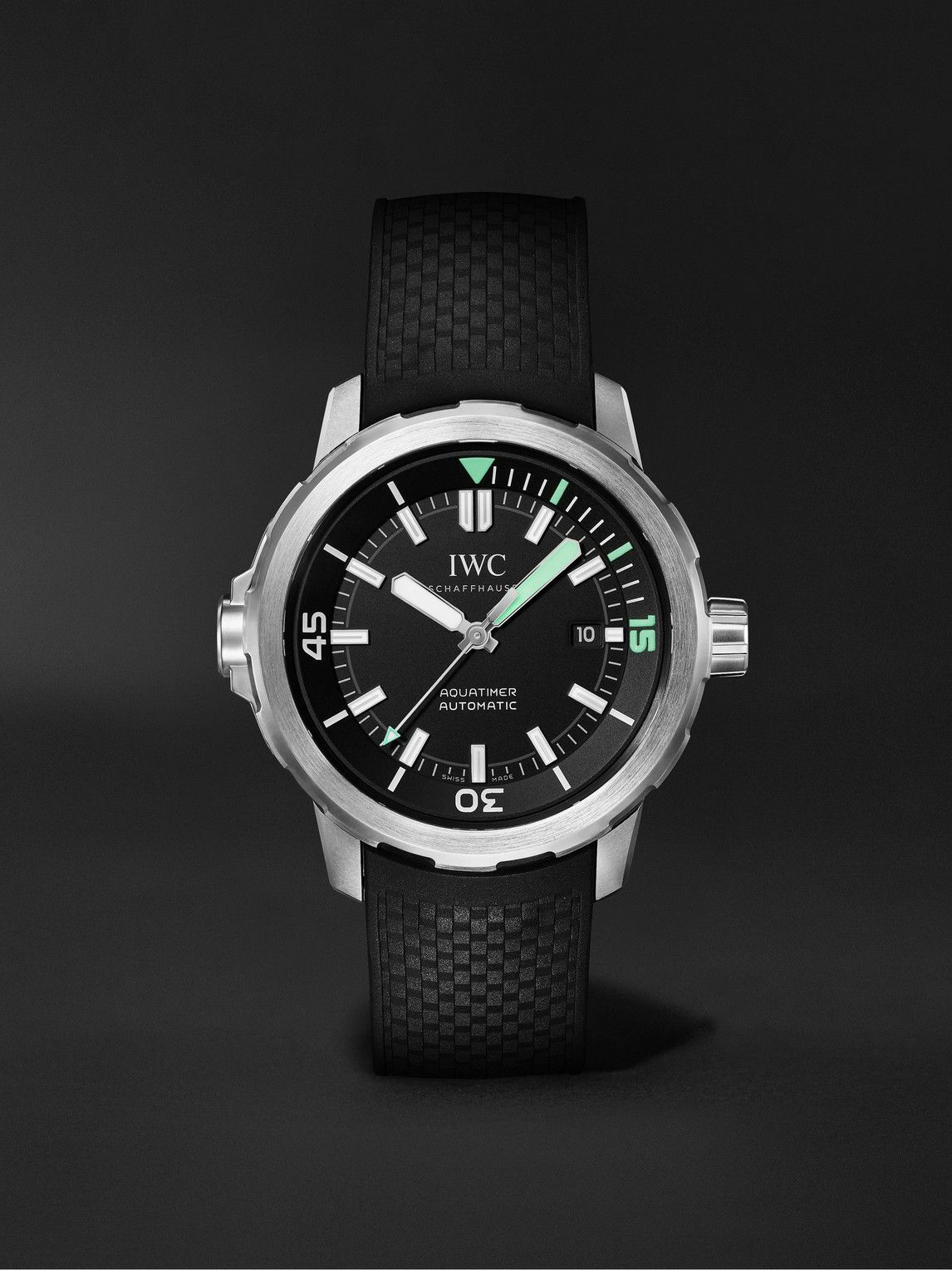Photo: IWC Schaffhausen - Aquatimer Automatic 42mm Stainless Steel and Rubber Watch, Ref. No. IW328802
