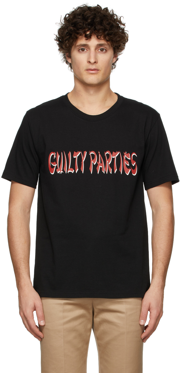 Photo: WACKO MARIA Black USA Body Crewneck 'Guilty Parties' T-Shirt