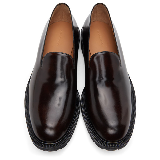 Dries Van Noten Brown Patent Leather Loafers Dries Van Noten