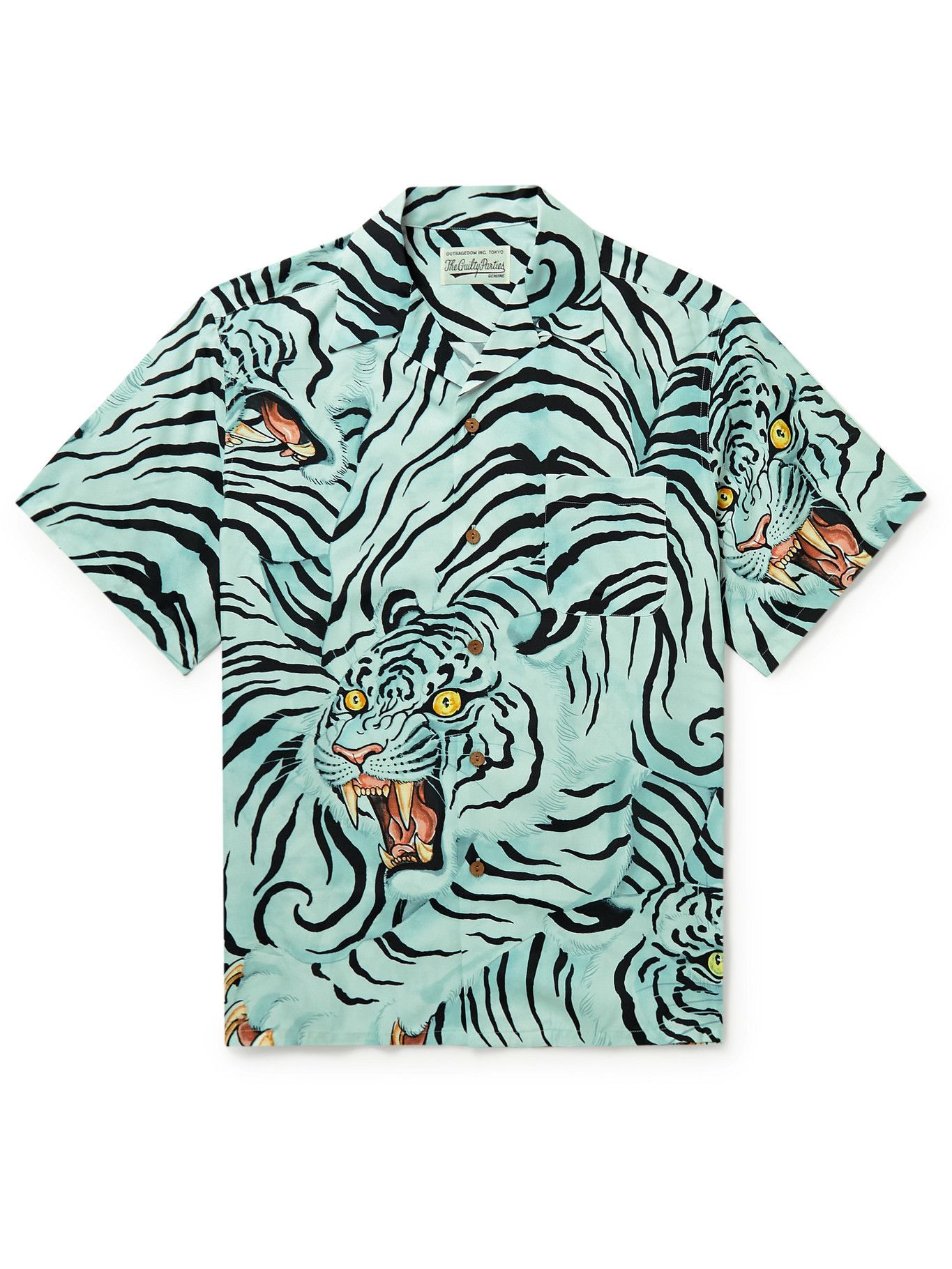 Wacko Maria - Tim Lehi Camp-Collar Printed Woven Shirt - Blue