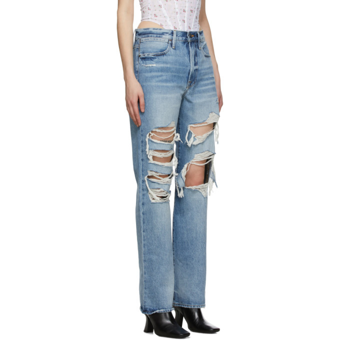 Frame Blue Le Hollywood Jeans Frame Denim
