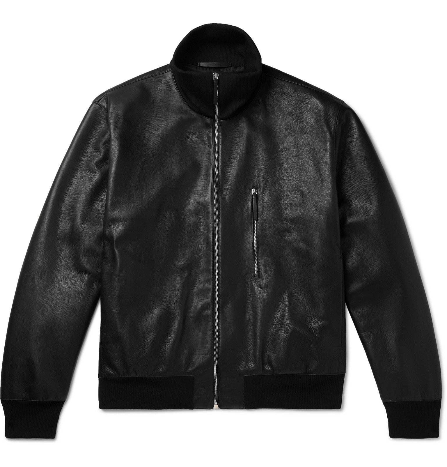 The Row - Liam Leather Bomber Jacket - Black The Row