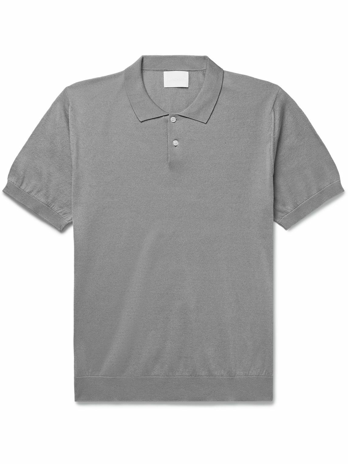 Handvaerk - Mercerised Pima Cotton Polo Shirt - Gray Handvaerk