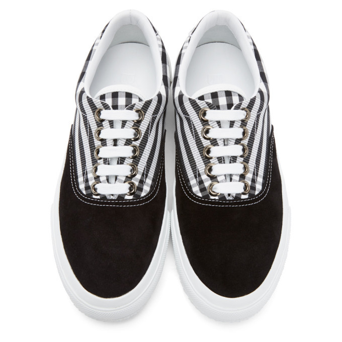 Burberry Black and White Vintage Check Skate Sneakers Burberry