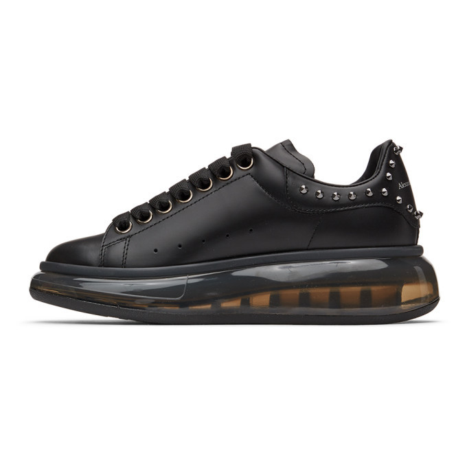 Alexander mcqueen black studded clear sole oversized sneakers Clearance